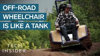 OffRoad Wheelchair Can Drive On Any Surface [upl. by Enaitsirk]