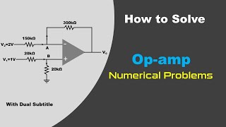 How to solve Numerical problems of Op amp [upl. by Winfrid129]