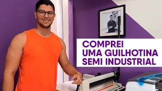 UNBOXING E PRIMEIRO USO DA GUILHOTINA SEMI INDUSTRIAL A3  Guilhotech [upl. by Sura387]