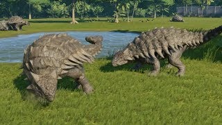 Ankylosaurus VS Ankylosaurus  Jurassic World Evolution [upl. by Mctyre]