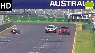 Red Bull F1 vs V8 Supercar vs C63 AMG 2014 Melbourne Australia [upl. by Madelina]