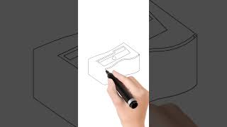 How to draw a simple sharpener easy drawing of sharpener step by step [upl. by Browning683]