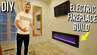 Install an Electric Fireplace DIY  RW Flame [upl. by Cathe846]