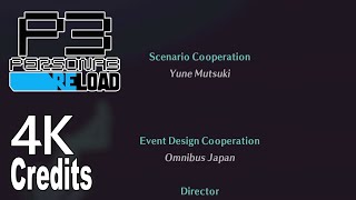 Persona 3 Reload Credits 4K [upl. by Concepcion]