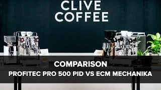 Profitec Pro 500 PID vs ECM Mechanika V Slim HX Comparison [upl. by Eslek]