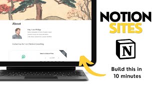 NOTION SITES  Publish A Website In Less Than 10 Minutes Update [upl. by Prissy88]