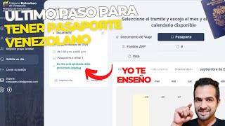 Como agendar CITA para TENER el PASAPORTE Venezolano desde pagina Sodoc🔥 [upl. by Tessi833]