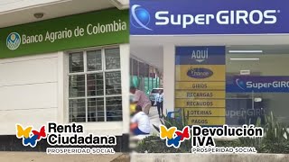 SuperGIROS y Banco Agrario Consulta tu pago de Renta Ciudadana y Devolución del IVA [upl. by Grani]