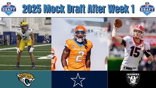 2025 NFL Mock Draft AFTER WEEK 1 Of The NFL Season [upl. by Martguerita]