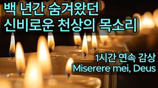 가톨릭 성가 1시간 연속감상  주여 저를 불쌍히 여기소서  Miserere mei Deus 미제레레  Allegri [upl. by Nayar]