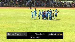 Kiminini Combined vs Transfoc FC  FKF DIV One  Transnzoia Derby [upl. by Kahaleel]