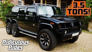 World’s First 6 Wheeled Hummer SUVT  RIDICULOUS RIDES [upl. by Ettenor]