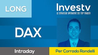 Investv la tenuta di alcuni supporti dinamici porta Corrado Rondelli LONG intraday sul DAX [upl. by Silvanus]