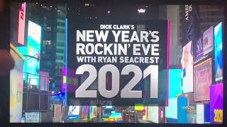 OLD VIDEO New Year’s Rockin Eve 2021 Intro from New Years Eve 2020 [upl. by Skippie123]