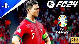 Ronaldo hattrick breaks world record  Portugal vs Serbia 4K 60FPS  euro2024 fc24 [upl. by Consolata]