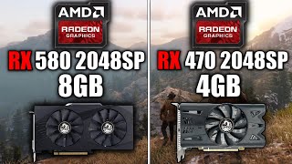 RX 580 VS RX 470 4GB 2048SP  TESTE EM 11 JOGOS [upl. by Enitsuj845]