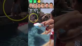 Neymar VS Lehmann VS Firmino VS Yilmaz VS Messi VS Ronaldo Fantastic Water Swimming Moments😱 [upl. by Decker]