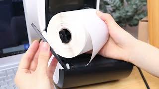 AIMO D520 Thermal Shipping Barcode Label Printer Quick Overview [upl. by Llerrot603]