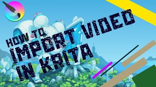 How to import video in krita [upl. by Dlanigger434]