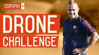 Drone Shot Challenge Romas Nainggolan Strootman Cafu  Ep 1 [upl. by Abbottson]