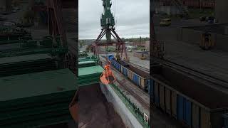 ZINC CONCENTRATE CARGODischarging Operation youtubeshorts [upl. by Toddie]