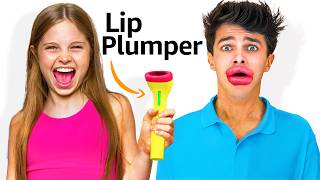 My Daughter Tries 100 Weird Amazon Products ft Brent Rivera [upl. by Lupien967]