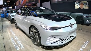 Volkswagen VW ID Space Vizzion full electric concept ecar Vision all new model walkaround K0923 [upl. by Mcnutt]