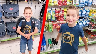 VLOG  Chasse aux Fournitures Scolaires 2017 pour Swan [upl. by Ileray636]