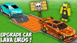 I upgrade MY LAMBORGHINI URUS WITH LAVA in Minecraft  NEW LAVA LAMBORGHINI URUS SUPER CAR [upl. by Ettinger]