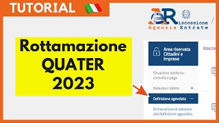 Rottamazione quater — PROROGA 30 GIUGNO 2023 Tutorial ITA [upl. by Woodson894]