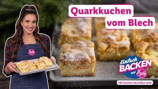 Käsekuchen trifft Streusel  Saftiger Quarkkuchen vom Blech  Rezepte für Lidl von Sallys Welt [upl. by Gnoht525]