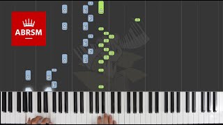 Etude in A minor  ABRSM Piano Grade 4 2021 amp 2022 A2  Synthesia Piano tutorial [upl. by Jane359]