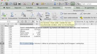 Vis formler i excel [upl. by Terbecki]