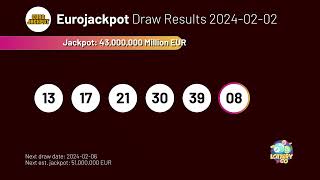 20240202 Eurojackpot Lottery Results amp Winning Numbers [upl. by Yraillih707]