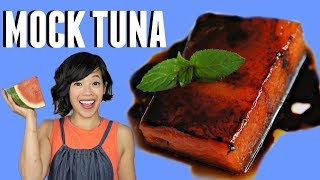 MOCK TUNA WATERMELON STEAK Recipe Taste Test [upl. by Eiznik]