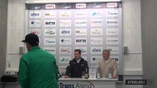 Pressekonferenz Bietigheim Steelers vs Freiburger Wölfe 01112015 [upl. by Yerffeg]