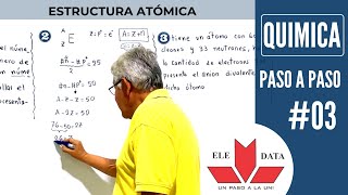 HALLAR NUMERO DE ELECTRONES CATIONANION DIVALENTE︱QUIMICA︱ESTRUCTURA ATOMICA 03︱UN PASO A LA UNI [upl. by Patrice]