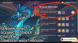 Genshin Impact  How to Defeat Beisht Without Being hit by her Jetstream Attack Oceanic Defender [upl. by Egiaf]