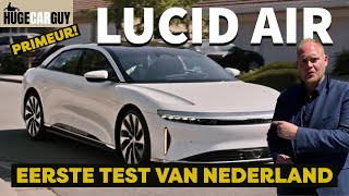 PRIMEUR rijden in de LUCID AIR  De betere Tesla  Eerste review van NL  HUGE Car Guy Roadtest [upl. by Latihs]