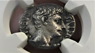 Augustus Caesar AR Denarius 19 BC  Roman Empire AU NGC [upl. by Tillinger]