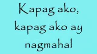 Kapag ako ay nagmahal  Jolina Magdangal w LYRICS HIGH QUALITY [upl. by Alyt]