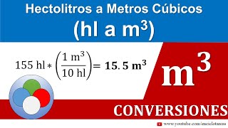 Hectolitros a metros cúbicos hl a m3 [upl. by Ayatnwahs]