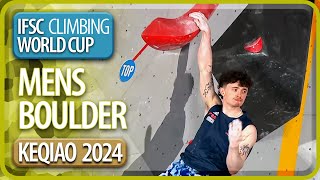 Bouldering Finals  Keqiao  Mens  IFSC World Cup [upl. by Llewxam]