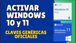 🔑CLAVES OFICIALES PARA ACTIVAR WINDOWS 10 Y 11 DE FORMA LEGAL EN 2024 ✅ OFICIAL  SIN PROGRAMAS [upl. by Aroon22]