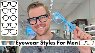 Selecting Glasses For Men  Choosing Shape Color and Style [upl. by Aleac]