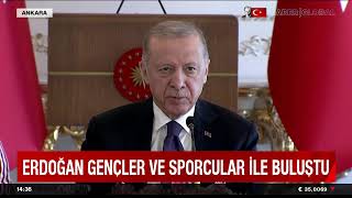 CANLI I Erdoğan 19 Mayısta Gençler ve Sporcularla Buluştu [upl. by Dorreg]