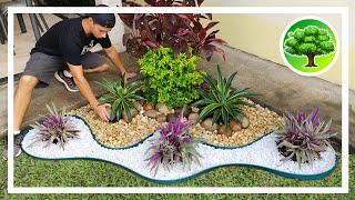 💚 DIY  DECORAÇÃO DE JARDIM 12  JARDIM COM PEDRAS  SOL PLENO [upl. by Jeane]