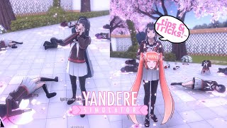 Genocide Ending in week 1 tutorial w new routines Yandere Simulator [upl. by Sedlik]