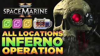 ALL INFERNO Armoury Data  Guardian Relic  Gene Seed Locations Guide  Space Marine 2 [upl. by Adyol]