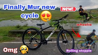 My new cycle 😍❤️ Hopunor cycle khon 🥺 Finally loi lolu MTB1100  Rolling stoppe Assamese wheelie [upl. by Ridley]